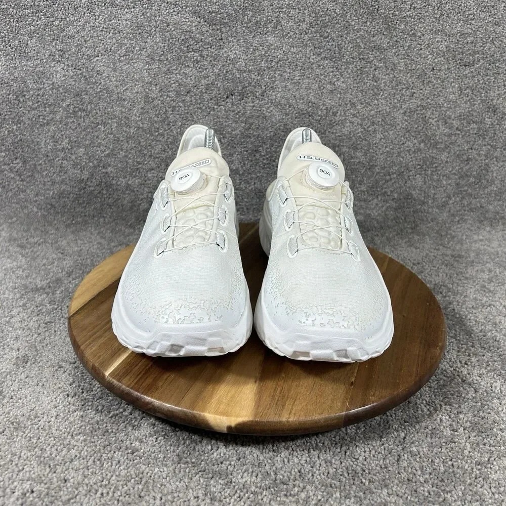 Under Armour SlipSpeed Mega Ripstop Men’s Size 8.5 White BOA Training Shoes